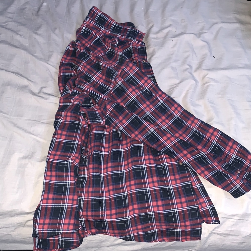 A plaid button up or cover all